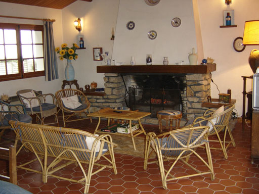 Le grand salon de la villa sur l'&icirc;le d'Yeu, Vend&eacute;e